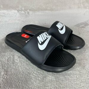 Nike Victori One Slide Sandals Mens Size 8 Black Comfort Slip On CN9675-002 NEW